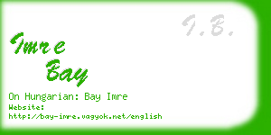 imre bay business card